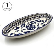 Service à Table Royal en céramique artisanale bleu et blanc 21pcs