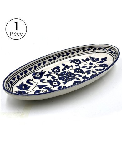 Service à Table Royal en céramique artisanale bleu et blanc 21pcs Service à Table Royal en céramique artisanale bleu et blanc 21pcs