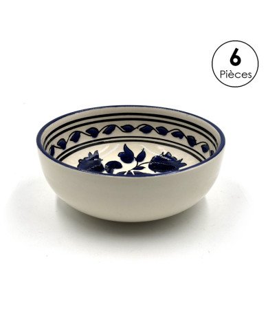 Service à Table Royal en céramique artisanale bleu et blanc 21pcs Service à Table Royal en céramique artisanale bleu et blanc 21pcs