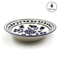 Service à Table Royal en céramique artisanale bleu et blanc 21pcs