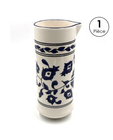 Service à Eau en céramique artisanale bleu et blanc 7pcs Service à Eau en céramique artisanale bleu et blanc 7pcs