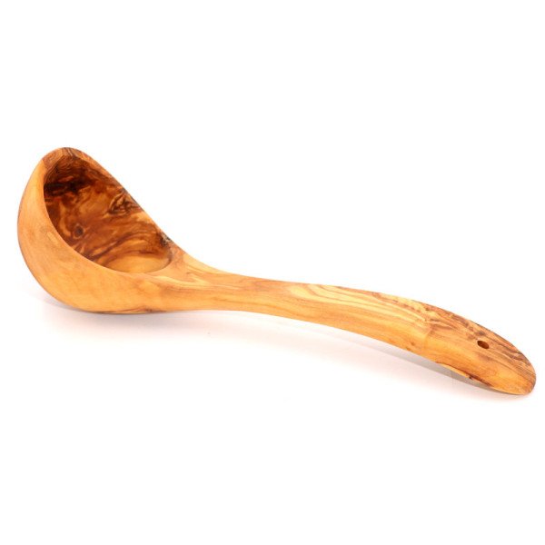 Louche en Bois d’Olivier PM - Artisanat Tunisien Authentique Louche en Bois d’Olivier PM - Artisanat Tunisien Authentique