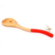 Cuillère Serpent Colorée en Bois d’Olivier 32cm SP10 - Artisanat Tunisien Authentique