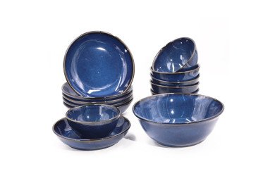 SERVICE A TABLE 13PCS BLEU MARINE