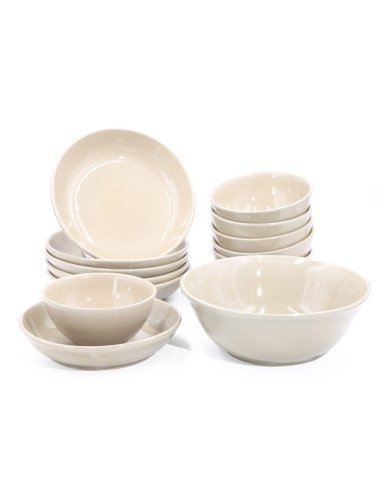 Service à table 13 pièces en céramique Lin Celadon Service à table 13 pièces en céramique Lin Celadon