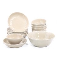 Service à table 13 pièces en céramique Lin Celadon