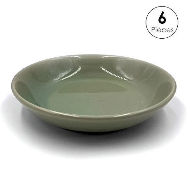 Service de Table en Céramique 13 pièces - Vert