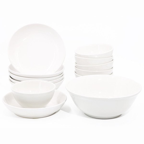 Service de Table 13 pièces - Blanc Brillant Service de Table 13 pièces - Blanc Brillant