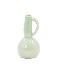 Bouteille pour Huile en céramique Verte avec bouchon en liège – Design élégant et pratique