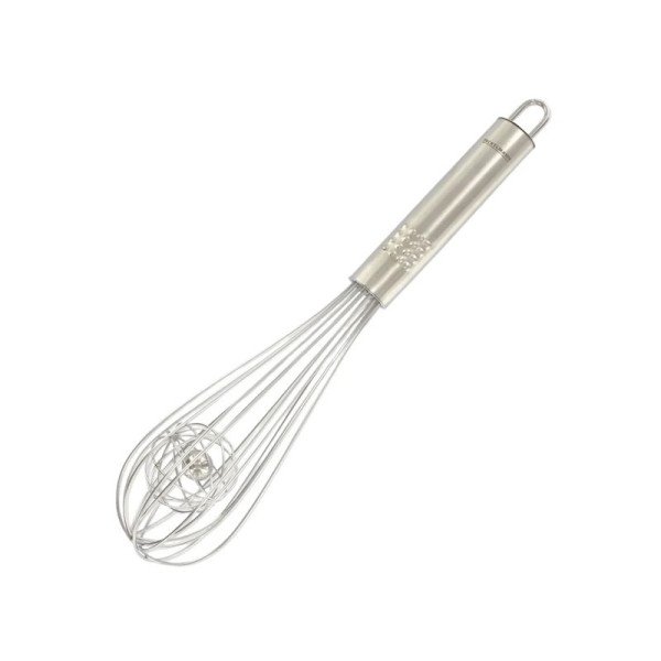 Fouet de cuisine et pâtisserie en inox avec bille 27cm Nirosta - FACKELMANN Fouet de cuisine et pâtisserie en inox avec bille 27cm Nirosta - FACKELMANN