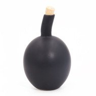 Bouteille pour Huile en céramique Noir Mat avec bouchon en liège 1 Litre – Design élégant et pratique
