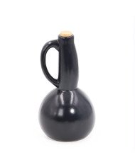 Bouteille pour Huile en céramique Noir avec bouchon en liège – Design élégant et pratique
