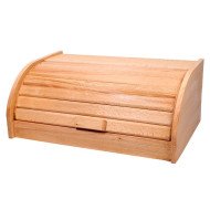 Boîte à Pain en Bois avec Couvercle Tambour 36x23cm – Design Pratique et Elégant