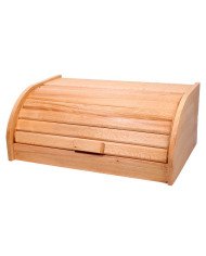 Boîte à Pain en Bois avec Couvercle Tambour 44x30cm – Design Pratique et Elégant
