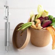 Eplucheur à légumes inox 19 ovale Nirosta - FACKELMANN