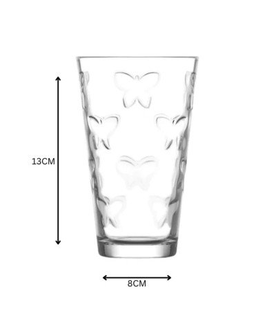 Lot de 6 Verres à Eau 325ml Kelebek - LAV Lot de 6 Verres à Eau 325ml Kelebek - LAV