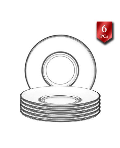 Lot de 6 Sous-Tasses à Thé Eda Ø 11,5cm - LAV Lot de 6 Sous-Tasses à Thé Eda Ø 11,5cm - LAV