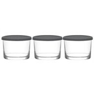 Lot de 3 Pots en Verre avec Couvercle Bodega 240ml - LAV Lot de 3 Pots en Verre avec Couvercle Bodega 240ml - LAV