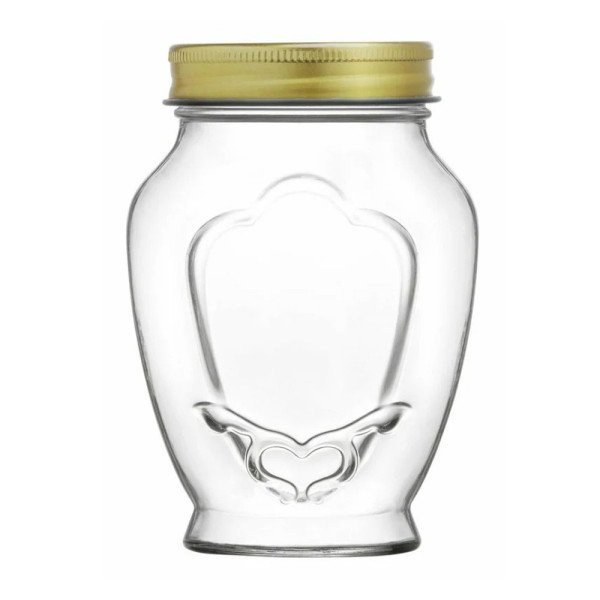 Pot de Conservation avec couvercle Doré 1000ml - LAV Pot de Conservation avec couvercle Doré 1000ml - LAV