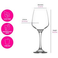 Lot de 6 Coupes en Verre 400ml Lal - LAV