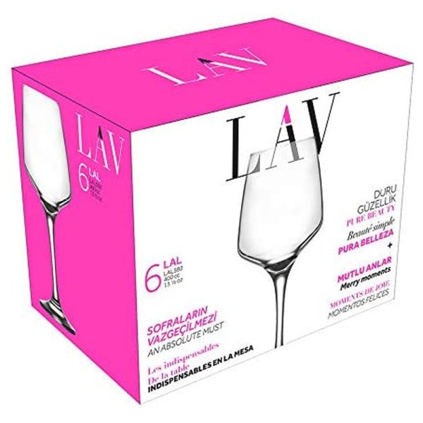 Lot de 6 Coupes en Verre 400ml Lal - LAV