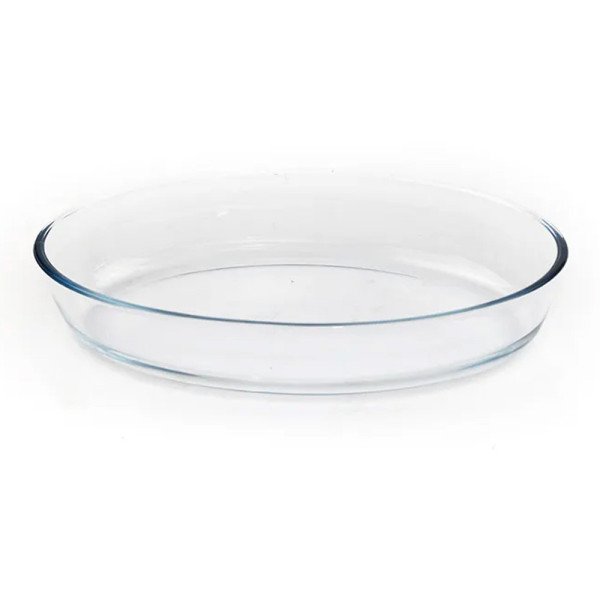 Chauffe-Plat Ovale en Inox 2.4 Litres avec Poignées et Pieds Dorés