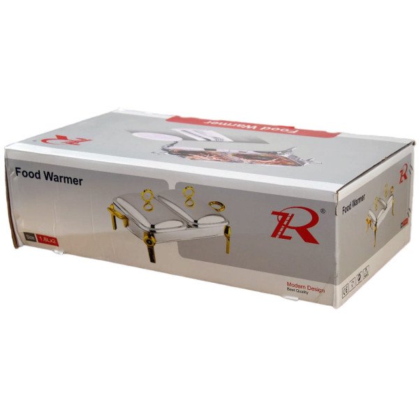 Chauffe-Plat Rectangulaire Double en Inox 2pièces x 1.8 Litres Chauffe-Plat Rectangulaire Double en Inox 2pièces x 1.8 Litres