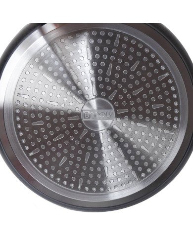 Faitout Antiadhésif avec Couvercle en Verre Ø28 cm - BAROLY