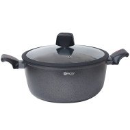 Faitout Antiadhésif avec Couvercle en Verre Ø28 cm - BAROLY