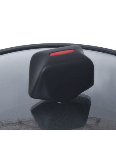 Poêle Sauteuse Antiadhésif en Granite avec Couvercle en Verre Ø24 cm Poêle Sauteuse Antiadhésif en Granite avec Couvercle en Verre Ø24 cm