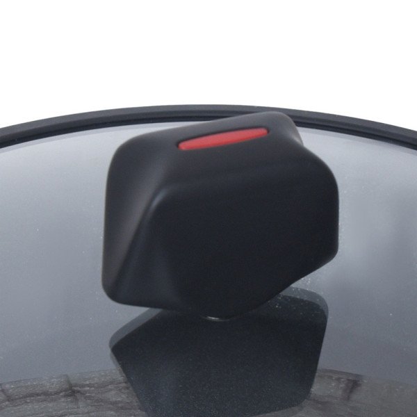 Poêle Sauteuse Antiadhésif en Granite avec Couvercle en Verre Ø28 cm