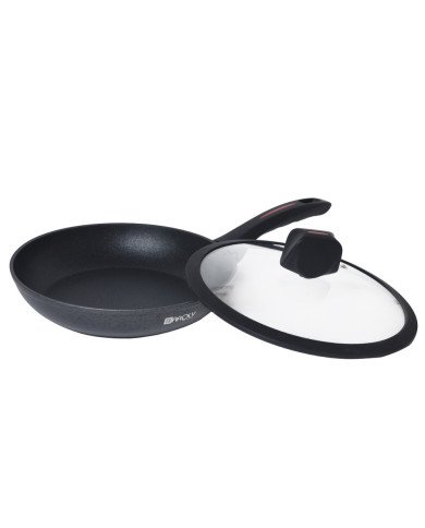 Poêle Sauteuse Antiadhésif en Granite avec Couvercle en Verre Ø28 cm Poêle Sauteuse Antiadhésif en Granite avec Couvercle en Verre Ø28 cm