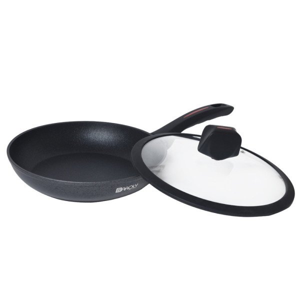 Poêle Sauteuse Antiadhésif en Granite avec Couvercle en Verre Ø28 cm