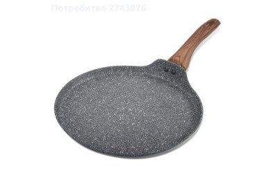 Crêpière / Poêle à Pizza en Granite BAROLY Ø28 cm - Revêtement BioEcolON - Fond Induction - BAROLY