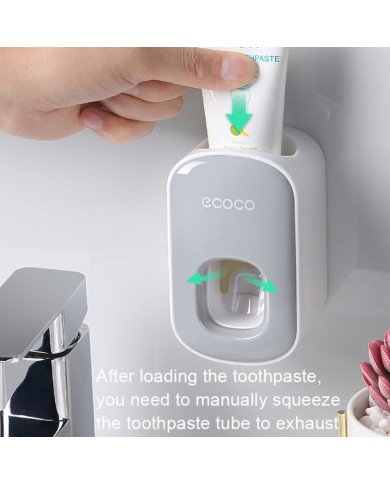 Distributeur Automatique de Dentifrice Mural - Fixation sans perçage - Distributeur Automatique de Dentifrice Mural - Fixation sans perçage -