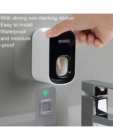 Distributeur Automatique de Dentifrice Mural - Fixation sans perçage - Distributeur Automatique de Dentifrice Mural - Fixation sans perçage -