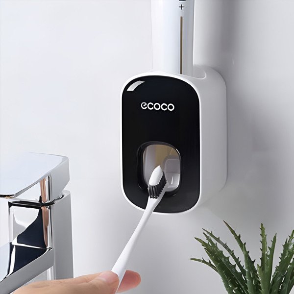 Distributeur Automatique de Dentifrice Mural - Fixation sans perçage - ECOCO Distributeur Automatique de Dentifrice Mural - Fixation sans perçage - ECOCO
