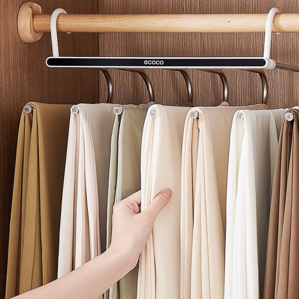 Porte-Vêtements / Cintre Multifonction - Range-foulards et Pantalons