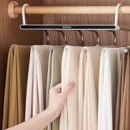 Porte-Vêtements / Cintre Multifonction - Range-foulards et Pantalons