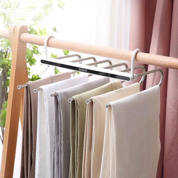 Porte-Vêtements / Cintre Multifonction - Range-foulards et Pantalons Rotatif - ECOCO