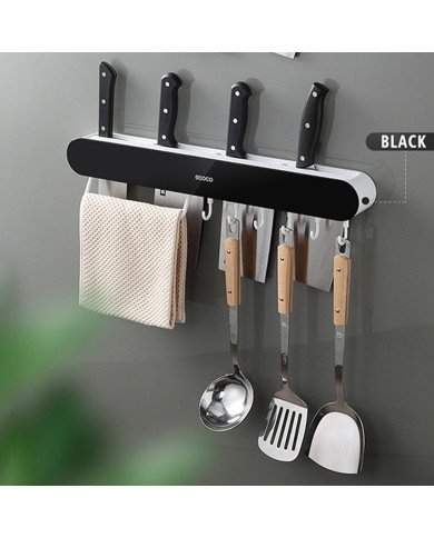 Support Mural Multifonction - Porte-Couteaux, Ustensiles et Serviette Support Mural Multifonction - Porte-Couteaux, Ustensiles et Serviette