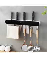 Support Mural Multifonction - Porte-Couteaux, Ustensiles et Serviette - ECOCO Support Mural Multifonction - Porte-Couteaux, Ustensiles et Serviette - ECOCO