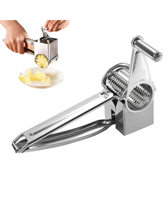 Rape Fromage Râpe à Légumes Avec 5 Lames - Râpe à Fromage Rotative En Acier Rape A Fromage
