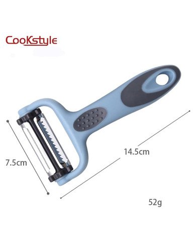 Éplucheur Multifonction Antidérapant en Acier Inoxydable - Cookstyle Éplucheur Multifonction Antidérapant en Acier Inoxydable - Cookstyle