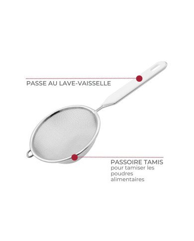 Passoire tamis inox 10cm - FACKELMANN Passoire tamis inox 10cm - FACKELMANN