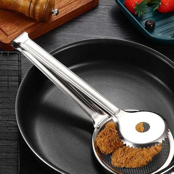 Pince à Friture à Maille Filtrante Multifonction en Acier Inoxydable - Shengya Pince à Friture à Maille Filtrante Multifonction en Acier Inoxydable - Shengya