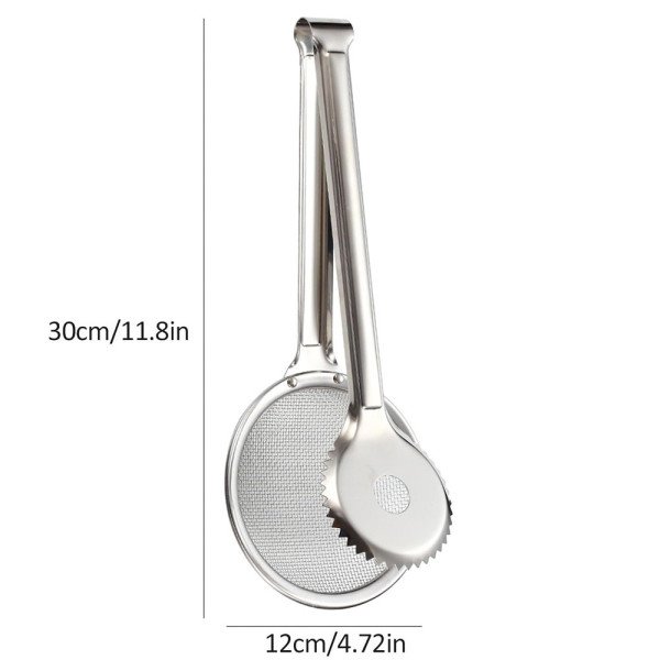 Pince à Friture à Maille Filtrante Multifonction en Acier Inoxydable Pince à Friture à Maille Filtrante Multifonction en Acier Inoxydable