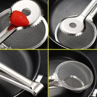 Pince à Friture à Maille Filtrante Multifonction en Acier Inoxydable Pince à Friture à Maille Filtrante Multifonction en Acier Inoxydable
