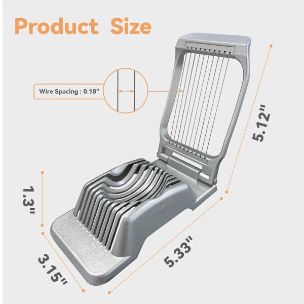 Coupe-Œufs Multifonction  en Acier Inoxydable - Shengya Coupe-Œufs Multifonction  en Acier Inoxydable - Shengya