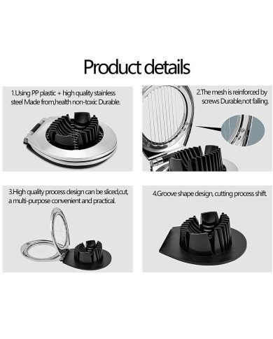 Coupe-Œufs Multifonction en Acier Inoxydable - Shengya